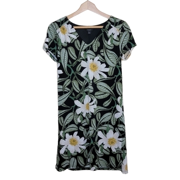 Ann Taylor Factory Dresses & Skirts - Ann Taylor Factory | Tropical Floral Short Sleeve Dress Size Small